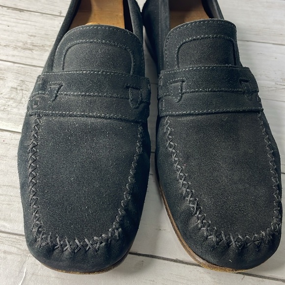 YSL Black Suede Loafers main image 9